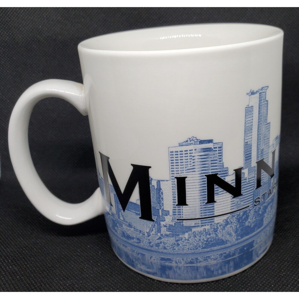 Vintage Starbucks Minneapolis Skyline Series One Oversized Coffee Cup Mug 2002
